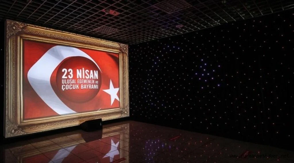 Cumhurbaşkanlığı İletişim Başkanlığı, 23 Nisan'ı dijital gösterimle anlatıyor