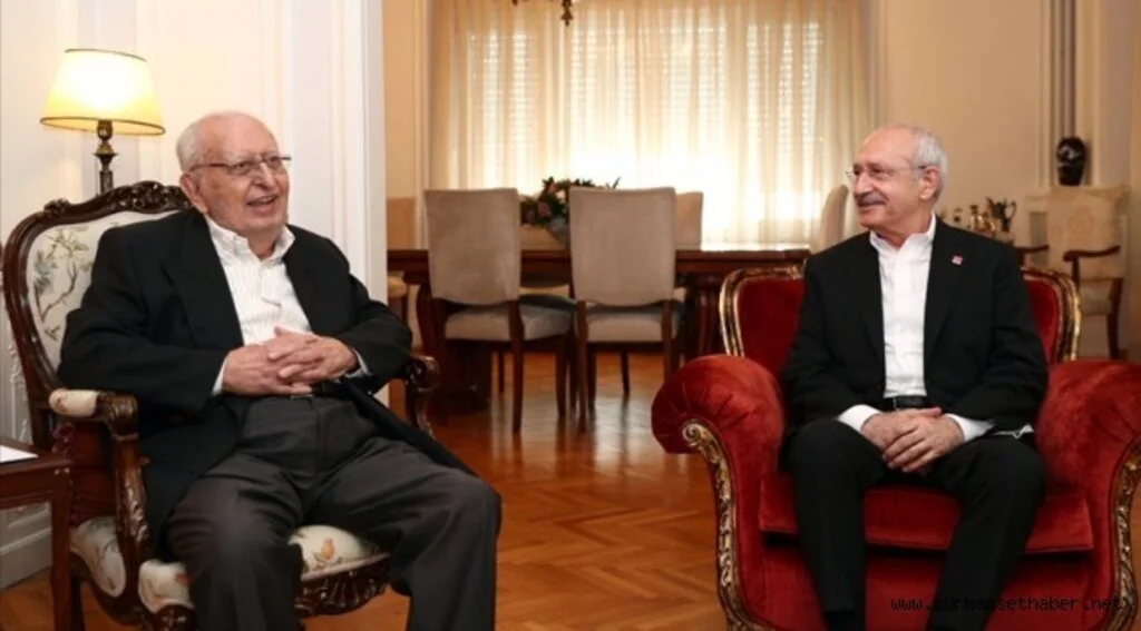 CHP Genel Başkanı Kılıçdaroğlu, eski TBMM Başkanı Hüsamettin Cindoruk'u ziyaret etti
