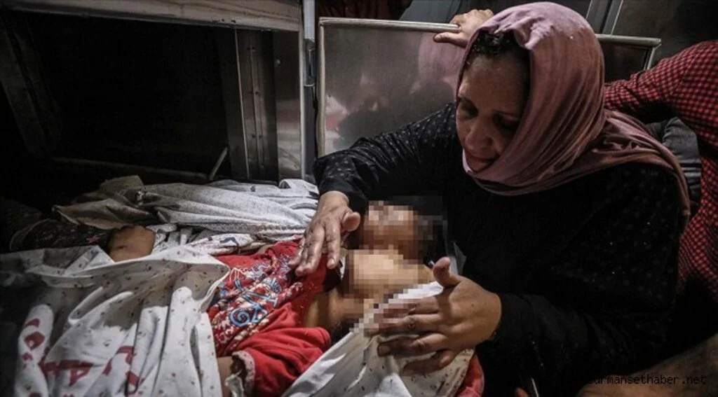 İsrail tarafından Gazze'ye düzenlenen hain saldırıda 10'u çocuk 28 Filistinli şehit edildi