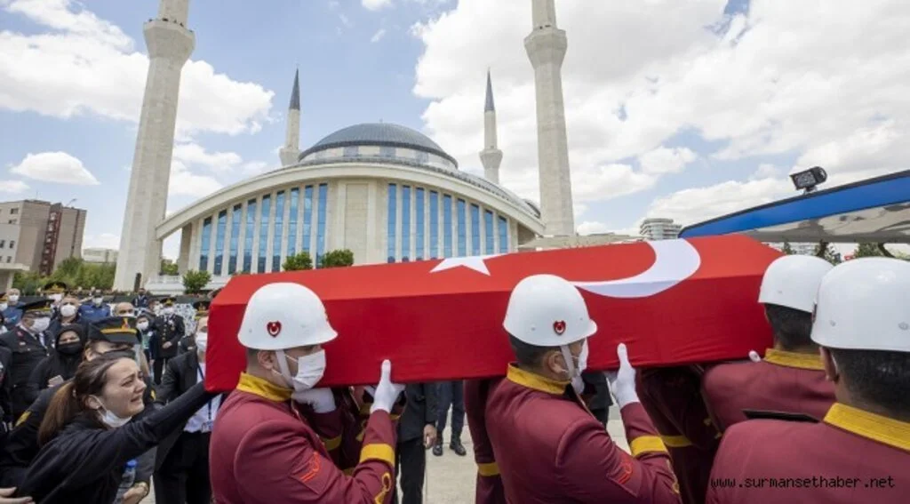 Şehit Jandarma Uzman Çavuş Hüseyin Keleş, Ankara'da son yolculuğuna uğurlandı