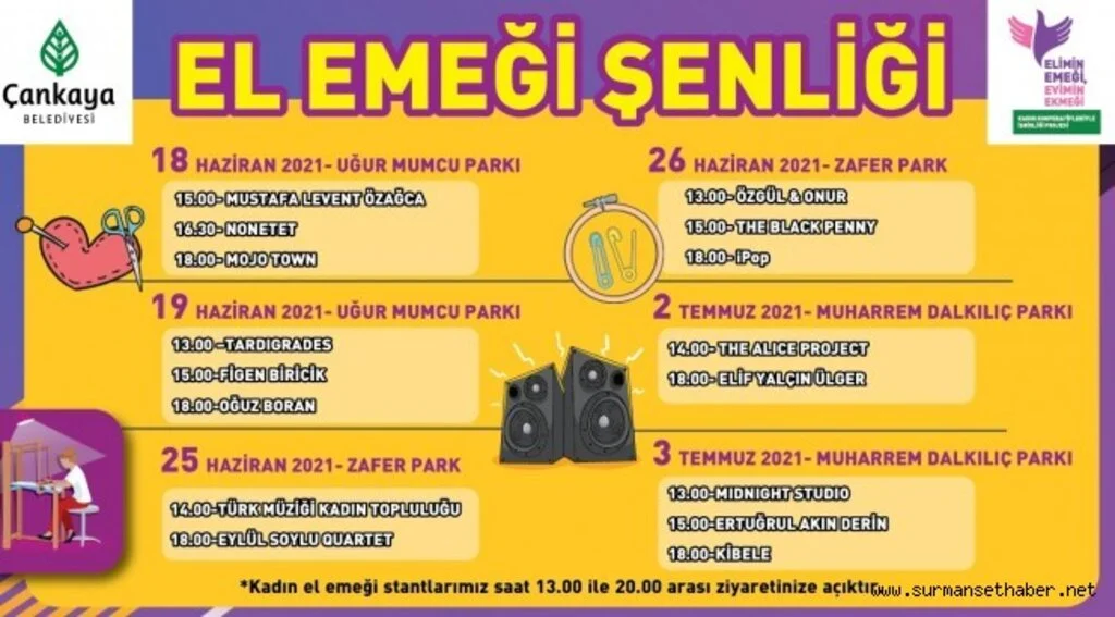ÇANKAYA’DAN KADINLARA VE MÜZİSYENLERE DESTEK 