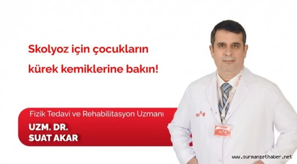 Skolyoz için çocukların kürek kemiklerine bakın!
