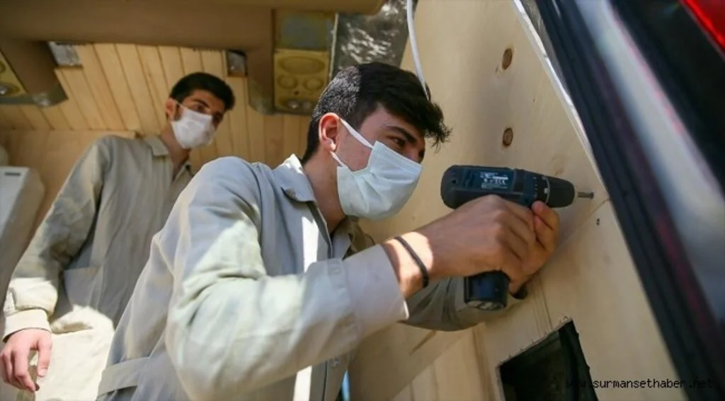 Meslek liseliler bu kez karavan için kolları sıvadı