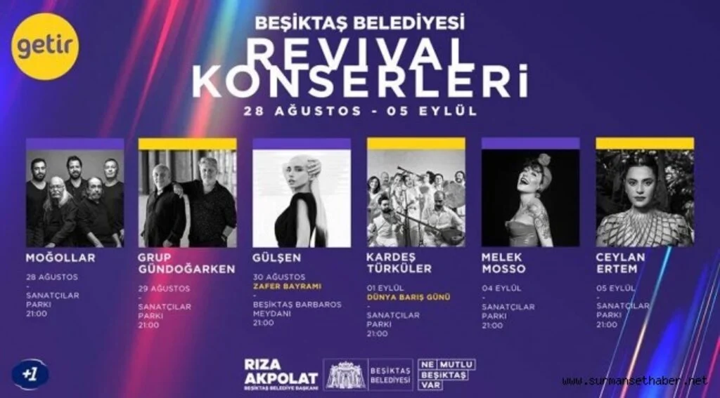 BEŞİKTAŞ'TA REVİVAL KONSERLERİ BAŞLIYOR