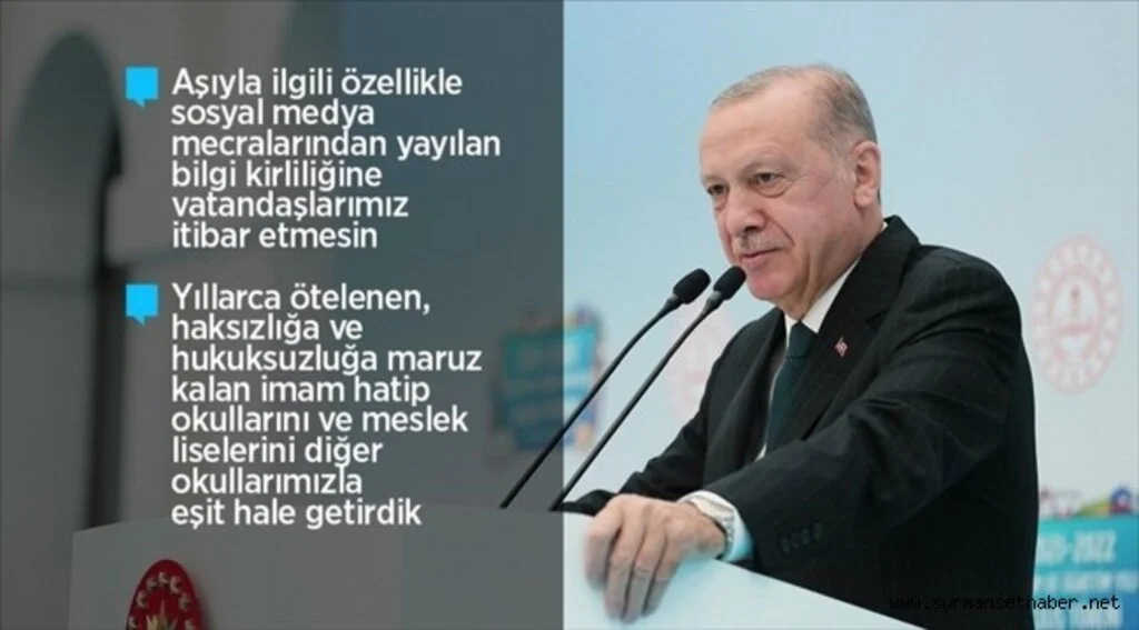Cumhurbaşkanı Erdoğan: Yüz yüze eğitimi devam ettirmekte kararlıyız