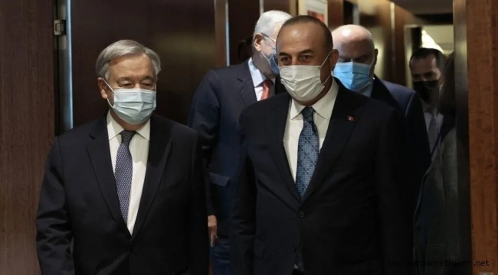 Dışişleri Bakanı Çavuşoğlu, BM Genel Sekreteri Guterres ile görüştü 