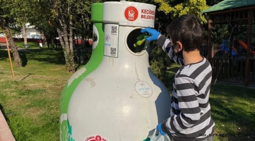 KEÇİÖREN’DE “BİN 70 TON” ATIK CAM GERİ DÖNÜŞÜME KAZANDIRILDI