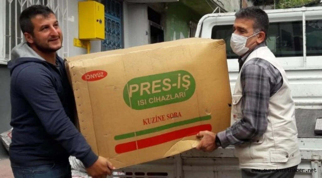 YAKLAŞAN SOĞUK KIŞ GÜNLERİNDE YÜREKLERİ ISITAN SOBA YARDIMI