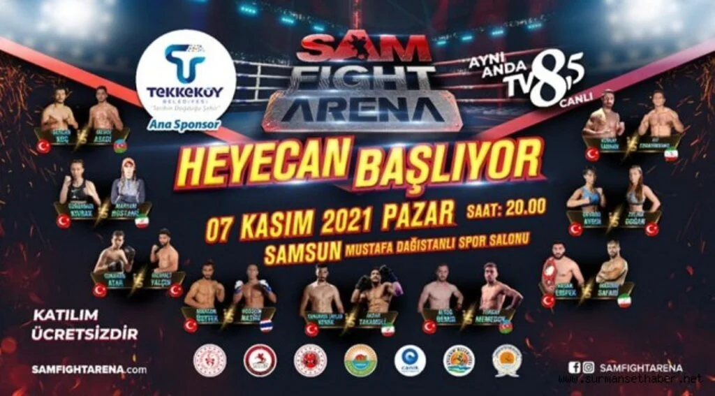 SAM FIGHT ARENA HEYECANI SAMSUN'DA BAŞLIYOR 