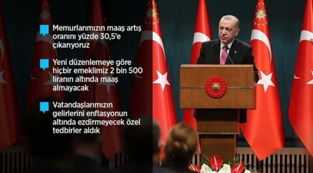Cumhurbaşkanı Erdoğan'dan memur ve emekliye ek zam müjdesi