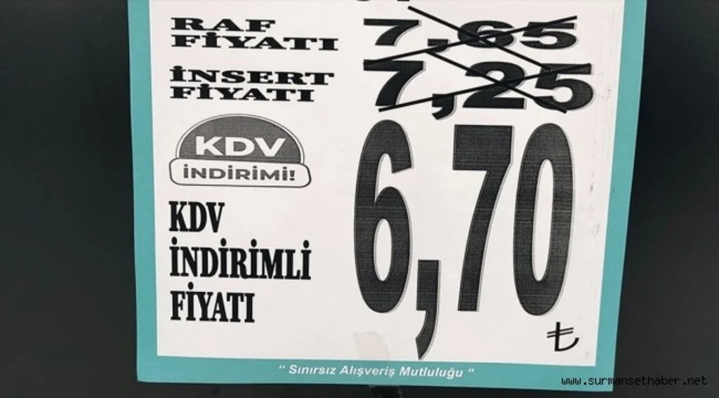 Gıdada KDV indirimi etiketlere yansımaya başladı