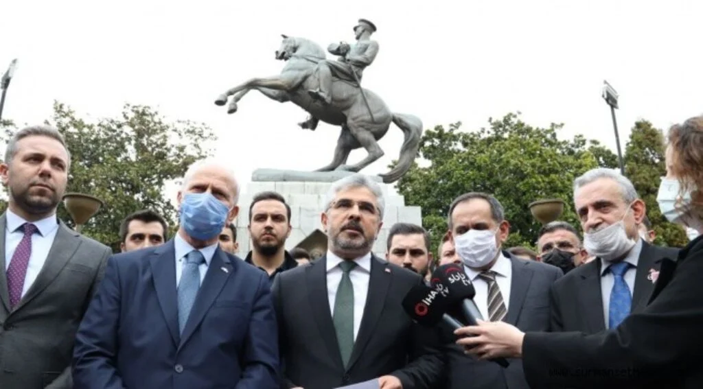 Cumhur İttifakı Atatürk Anıtı'na düzenlenen saldırıyı kınadı