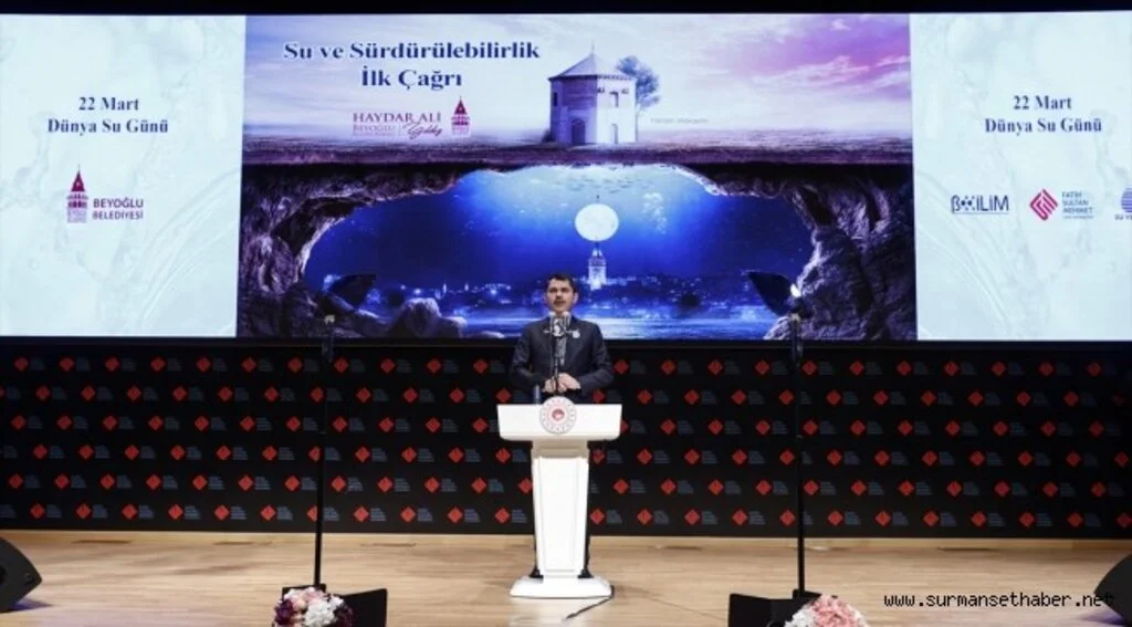 Bakan Kurum: Türkiye tatlı su kaynakları bakımından 'su stresi' yaşayan ülkeler arasında