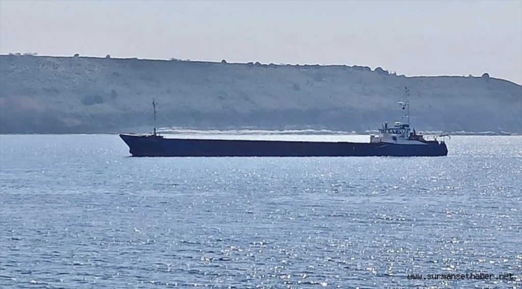 Çanakkale Boğazı'nda yük gemisi karaya oturdu