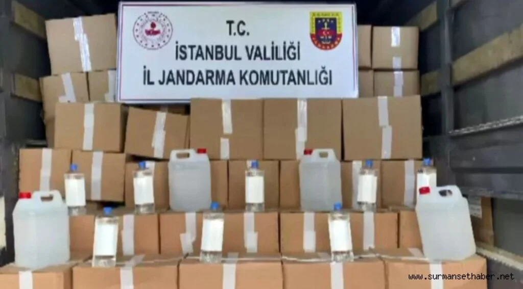  Jandarmadan sahte Alkol operasyonu