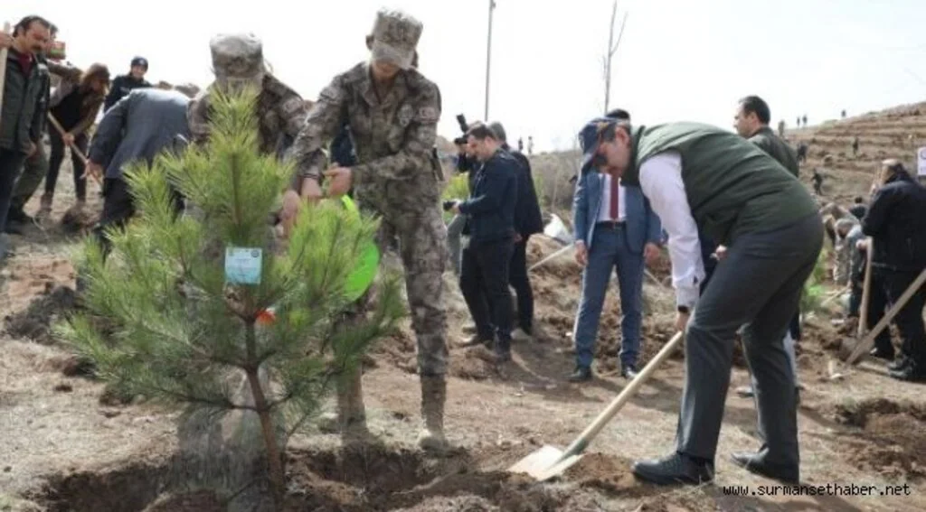 Sivas'ta Polis Hatıra Ormanı'na Fidan Dikildi