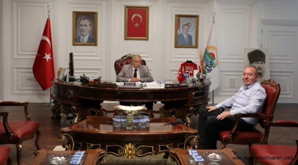 BAŞKAN DEMİRTAŞ SUNGURLU BELEDİYE BAŞKANI ABDULKADİR ŞAHİNER’İ MAKAMINDA AĞIRLADI