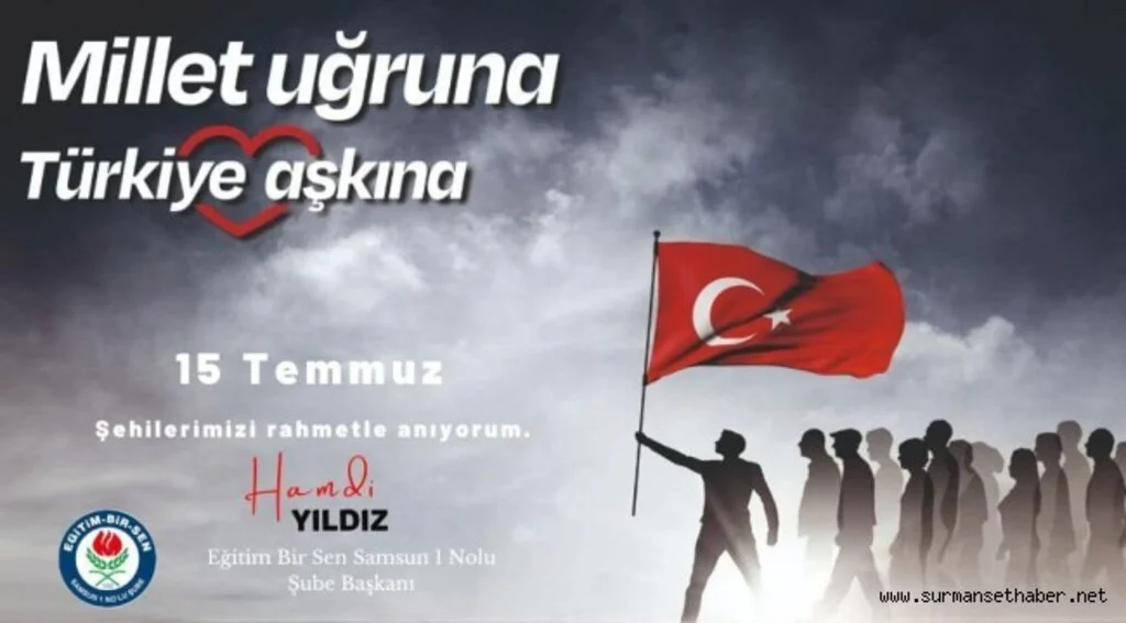 Başkan Hamdi Yıldız’dan 15 Temmuz Demokrasi ve Milli Birlik Günü Mesajı