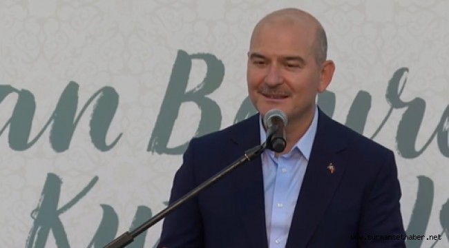 İçişleri Bakanı Süleyman Soylu, göçmenlerle bayramlaşma töreninde konuştu