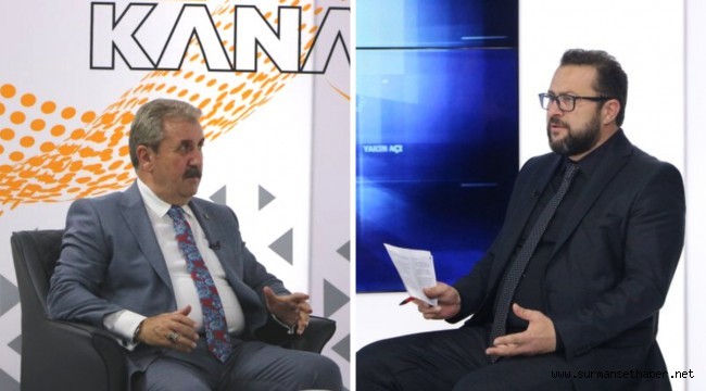 Mustafa Destici;  "6'lı Masa Değil, 7'li Masa. HDP O Masanın Ortağı.''