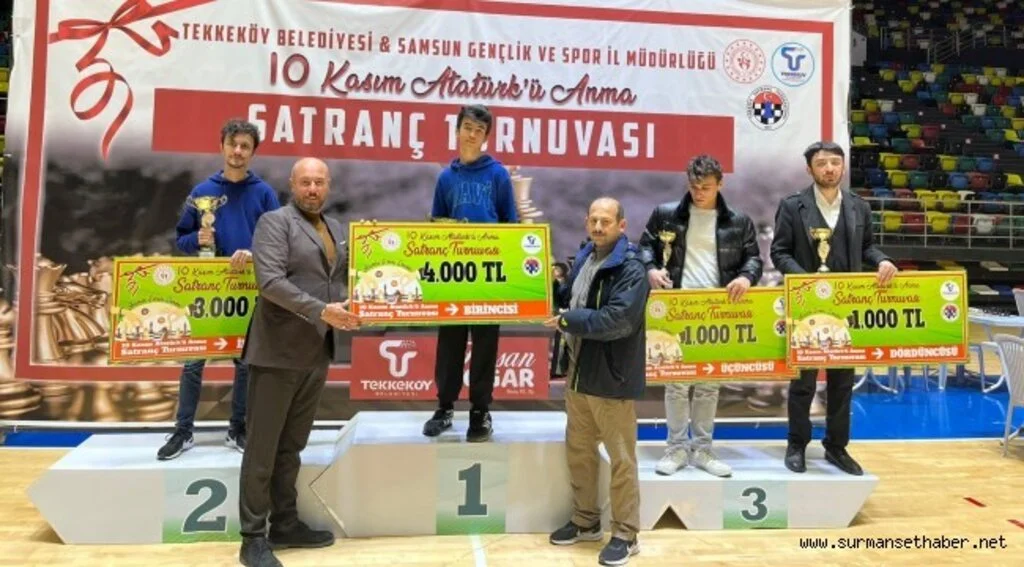 Tekkeköy’de satrancın ustaları ödüllendirildi