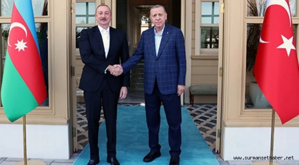 Cumhurbaşkanı Erdoğan, Azerbaycan Cumhurbaşkanı Aliyev ile bir araya geldi