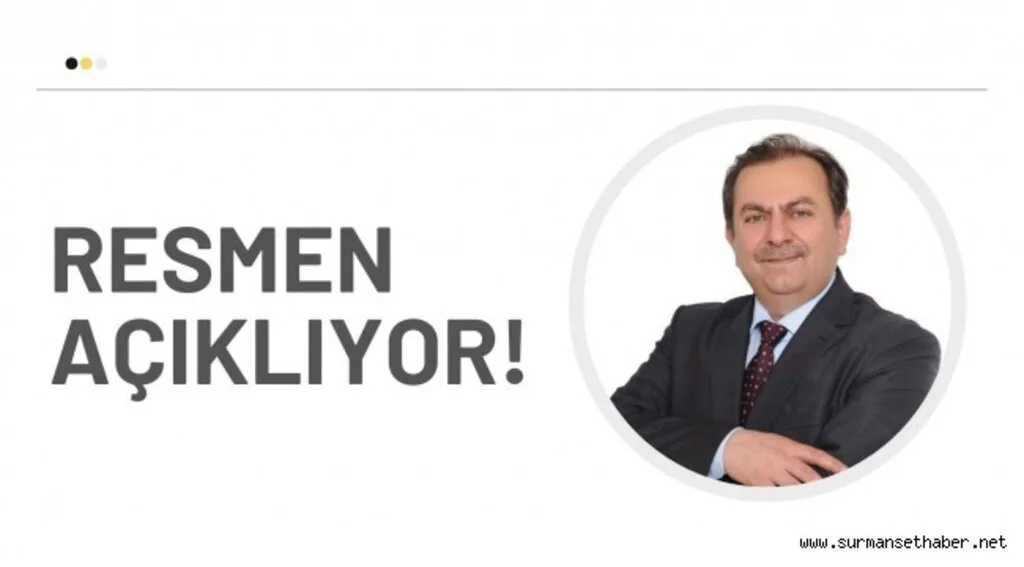 Op. Dr. Mustafa Seven Cumartesi Saat 13.00'da Resmen Açıklıyor