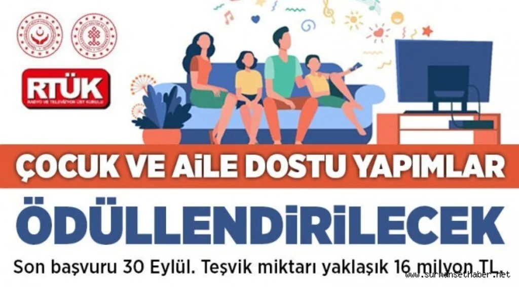 RTÜK ile Aile ve Sosyal Hizmetler Bakanlığı, Çocuk ve Aile Dostu Yapımları Ödüllendirmek İçin Düğmeye Bastı