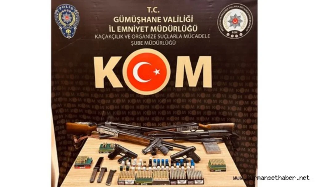 Gümüşhane’de silah kaçakçılığı operasyonu: 10 gözaltı