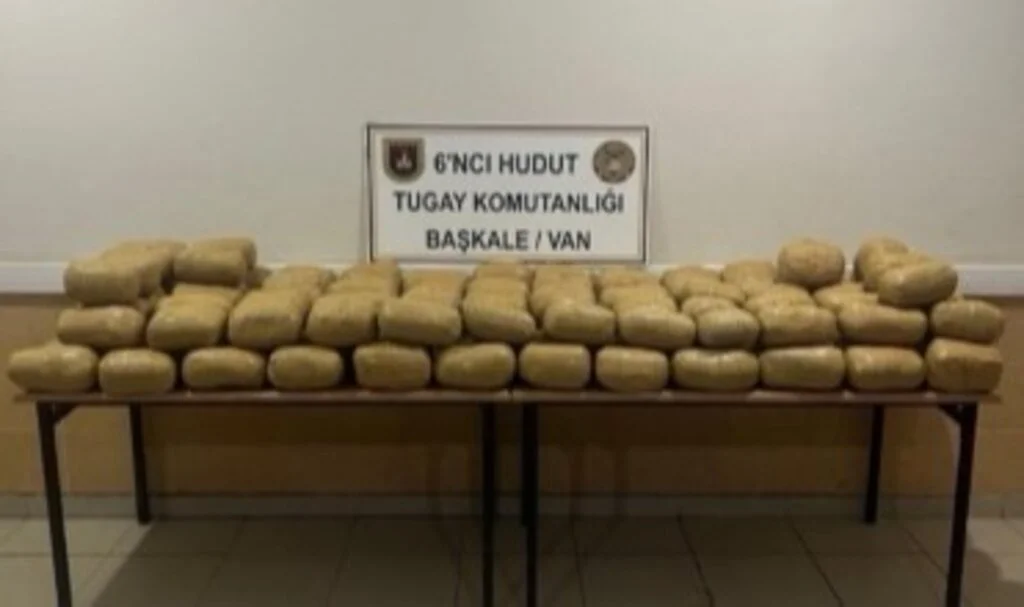 Hudut Kartalları 143 kilogram toz esrar ele geçirdi