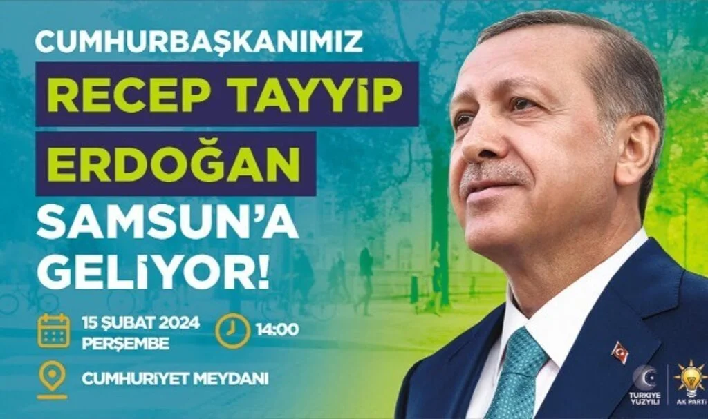 Cumhurbaşkanı Erdoğan, 15 Şubat'ta Samsun'a Geliyor