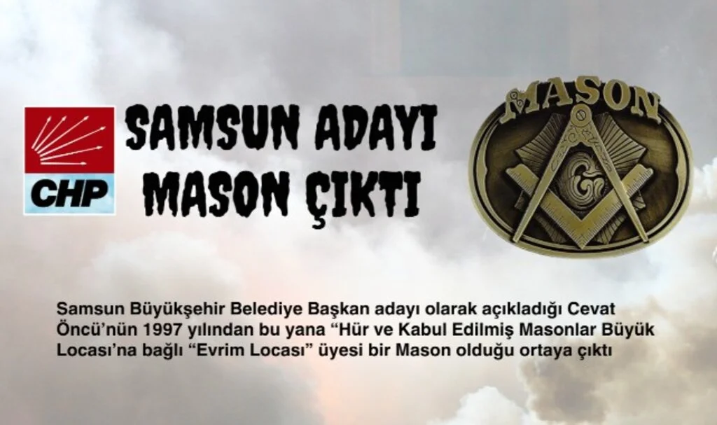 CHP Adayı Cevat Öncü'nün "Evrim Locası" Üyesi Bir Mason Olduğu Ortaya Çıktı.