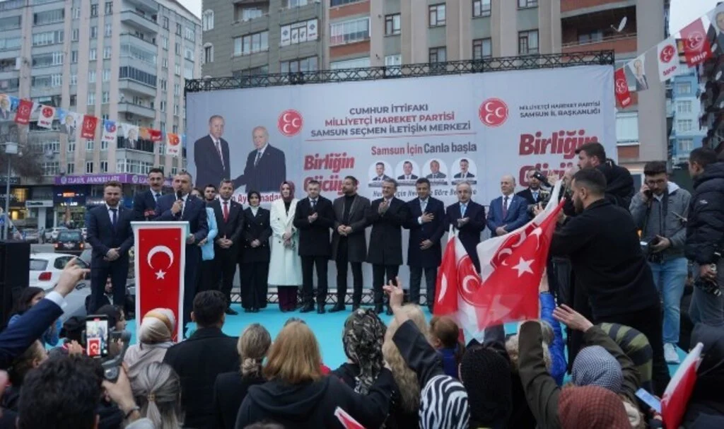 Samsun'da Birlik ve Beraberlik Rüzgarı! MHP Seçmen İletişim Merkezine Coşkulu Açılış