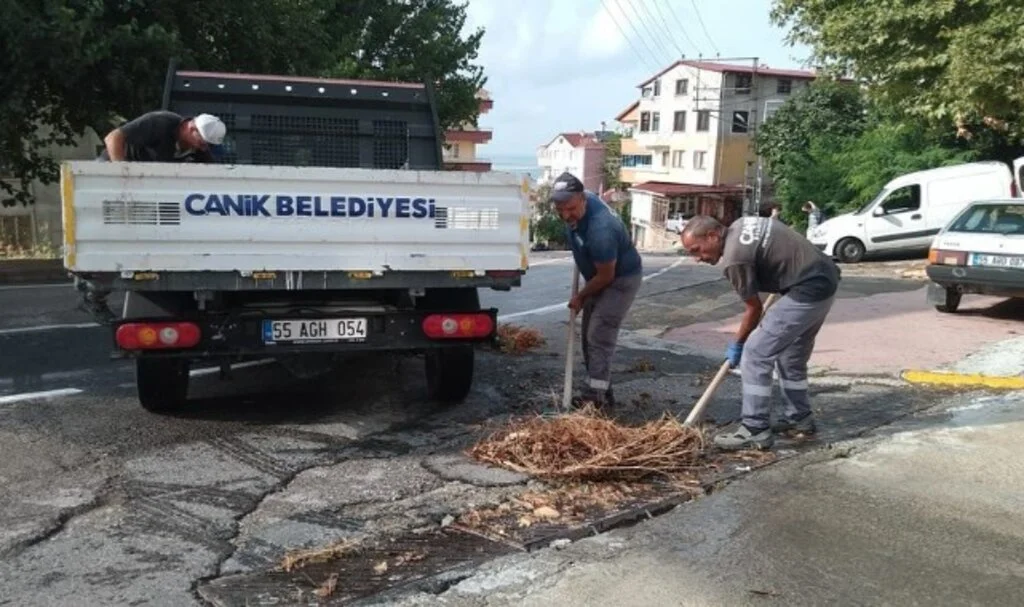 Canik’te Sağanak Yağışlara Karşı Önlem