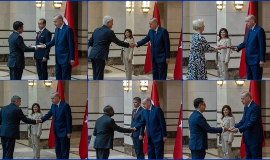 Cumhurbaşkanı Erdoğan, altı ülkenin büyükelçilerini kabul etti