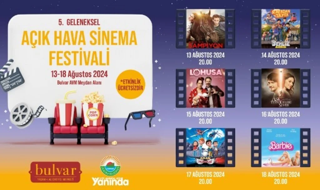 İlkadım’da Açık Hava Sinema Festivali başlıyor