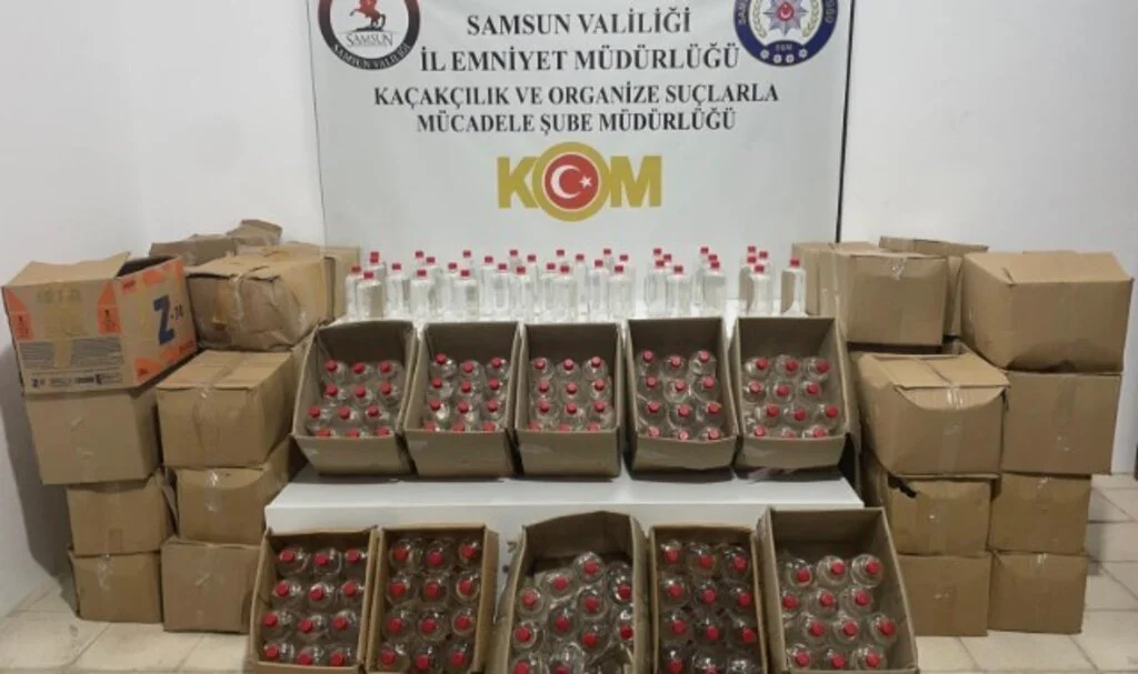Samsun da sahte alkol üretimine bir darbe daha! 