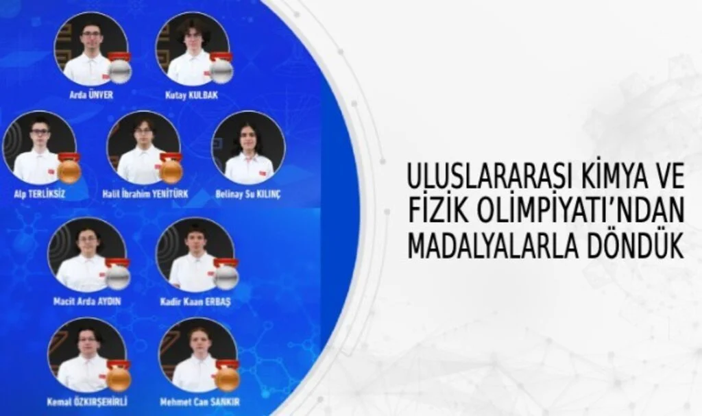 Uluslararası Kimya Ve Fizik Olimpiyatından Madalyalarla Döndük
