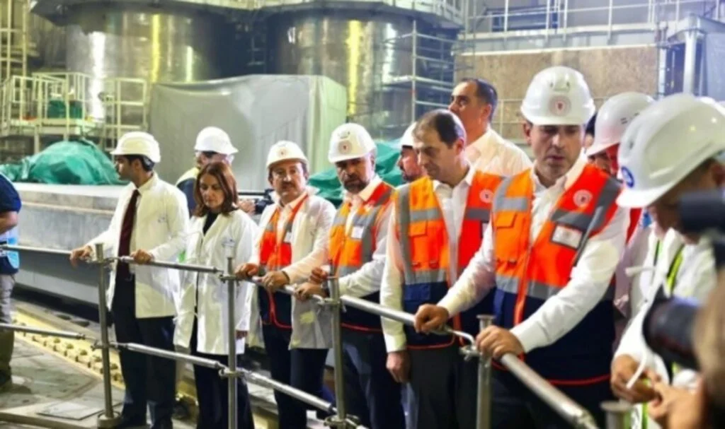 Bakan ve Vali, nükleer santral inşaatını denetledi