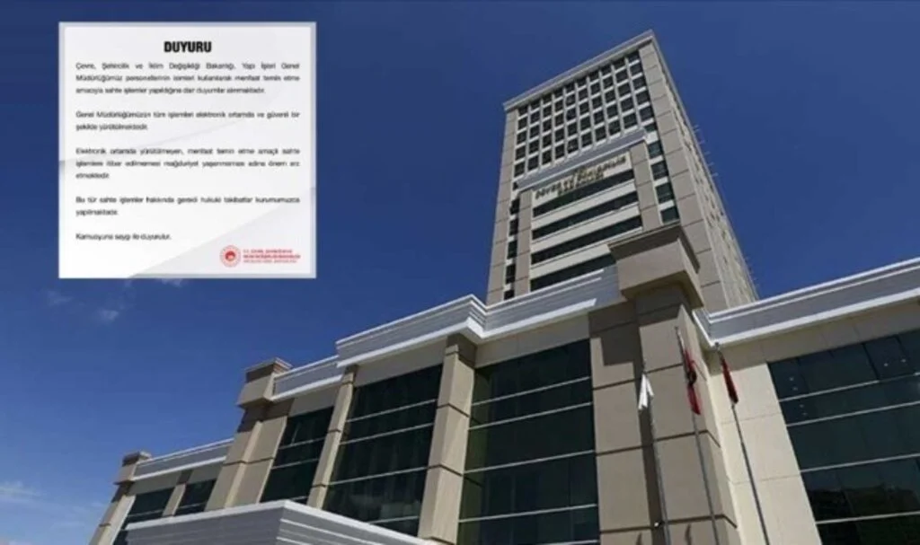 Çevre, Şehircilik ve İklim Değişikliği Bakanlığından ‘Dolandırıcılık’ uyarısı