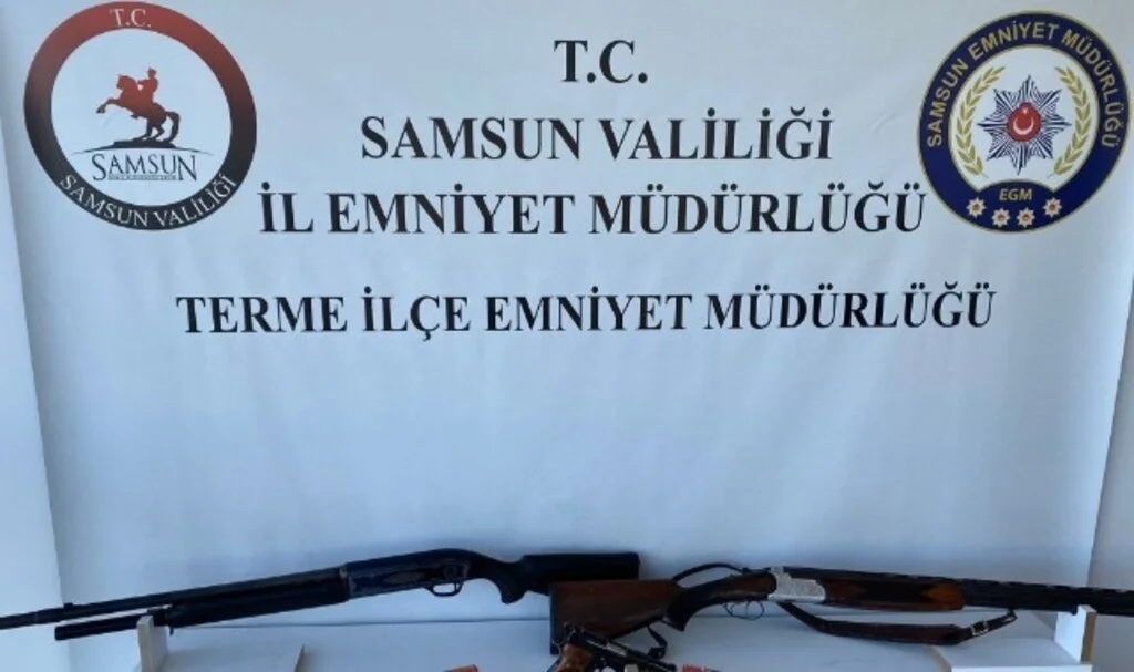 Samsun'da belirlenen adrese baskın