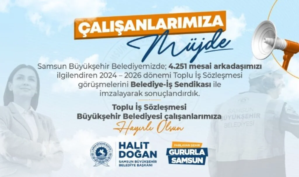 Büyükşehir'de Sendika İmzası Atıldı: "Başkan Doğan'dan 4 bin 251 İşçiye Müjde"