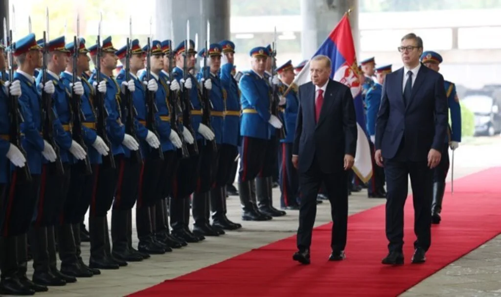 Cumhurbaşkanı Recep Tayyip Erdoğan, Sırbistan Cumhurbaşkanlığı Sarayı’nda