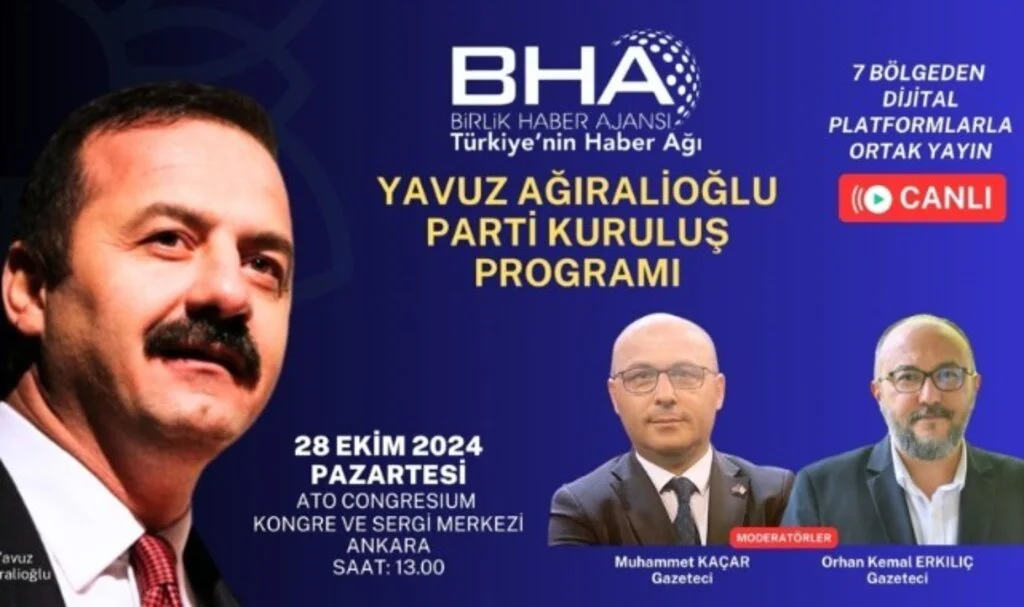 Türkiye yeni partiyi BHA’dan takip edecek