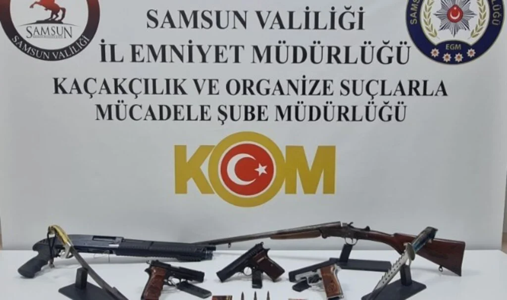 Bafra'da Silah Kaçakçılığına Büyük Darbe