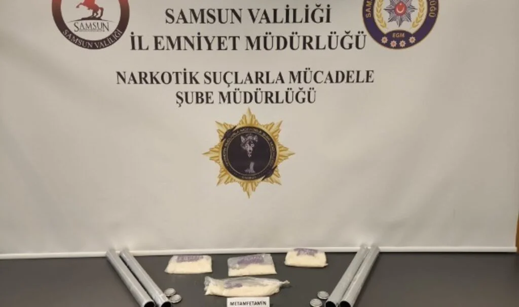 Havza’da Uyuşturucu Operasyonu: Alüminyum Borular İçinde Metamfetamin Ele Geçirildi
