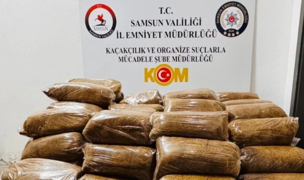İlkadım’da Kaçak Tütün Operasyonu: 475 Kg Kaçak Tütün Ele Geçirildi