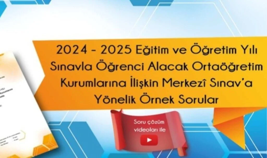 LGS Sınavı İçin Örnek Soru ve Çözümlü Videolar Erişime Açıldı