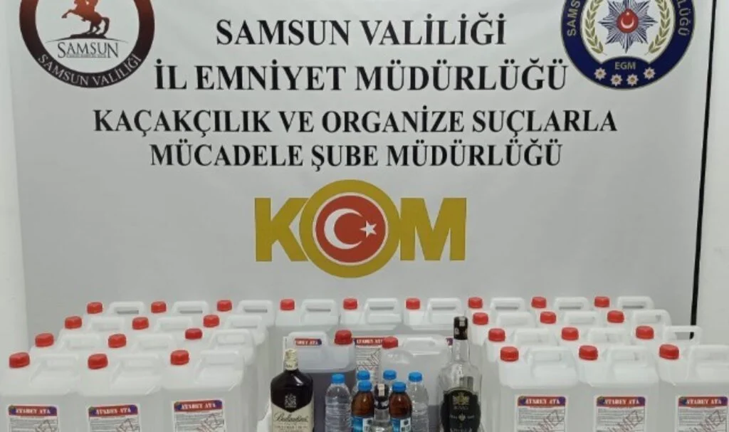 Samsun’da Kaçak Alkol Operasyonu: Vatandaşlarımız Dikkat!