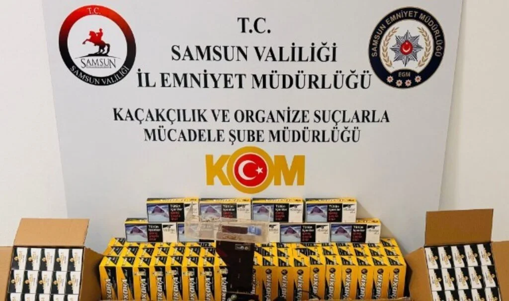 Samsun’da Kaçak Tütün Operasyonu